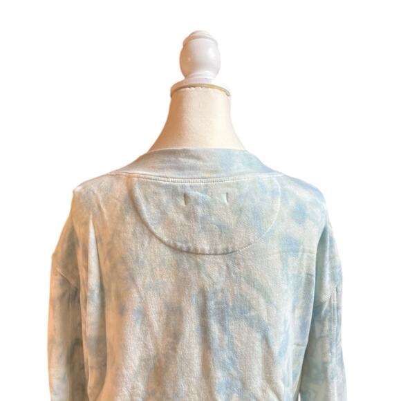 Pilcro And The Letterpress Anthropologie Elayna Sweatshirt Tie Dye Blue XS NWT - Picture 8 of 13
